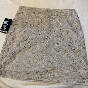 Express Sparkle Mini Skirt